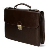 Dafne Borsa da lavoro unisex Vera pelle 7004-T.MORO Gave Lux