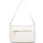 Borsa a spalla da donna 100% pelle vegana PU 703-1PT-BEIGE Diana&co