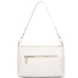 Borsa a spalla da donna 100% pelle vegana PU 703-1PT-BEIGE Diana&co
