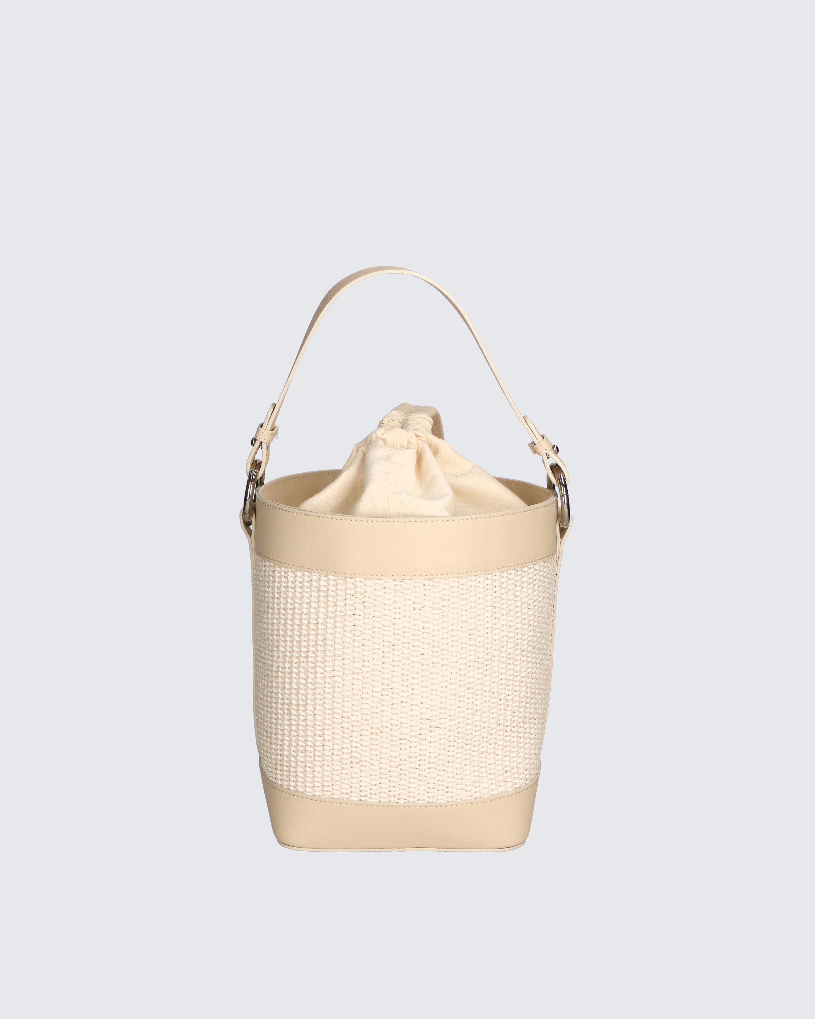 Lisbeth Borsa a secchiello da donna Misto pelle e tessuto 05165-148+S03 BEIGE Gave Lux