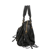 Erisia Borsa a spalla da donna Vera pelle 06091-NERO Gave Lux