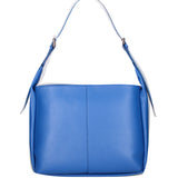 Borsa a spalla da donna Misto pelle e tessuto 07157-D22 BLUETTE Roberta Rossi