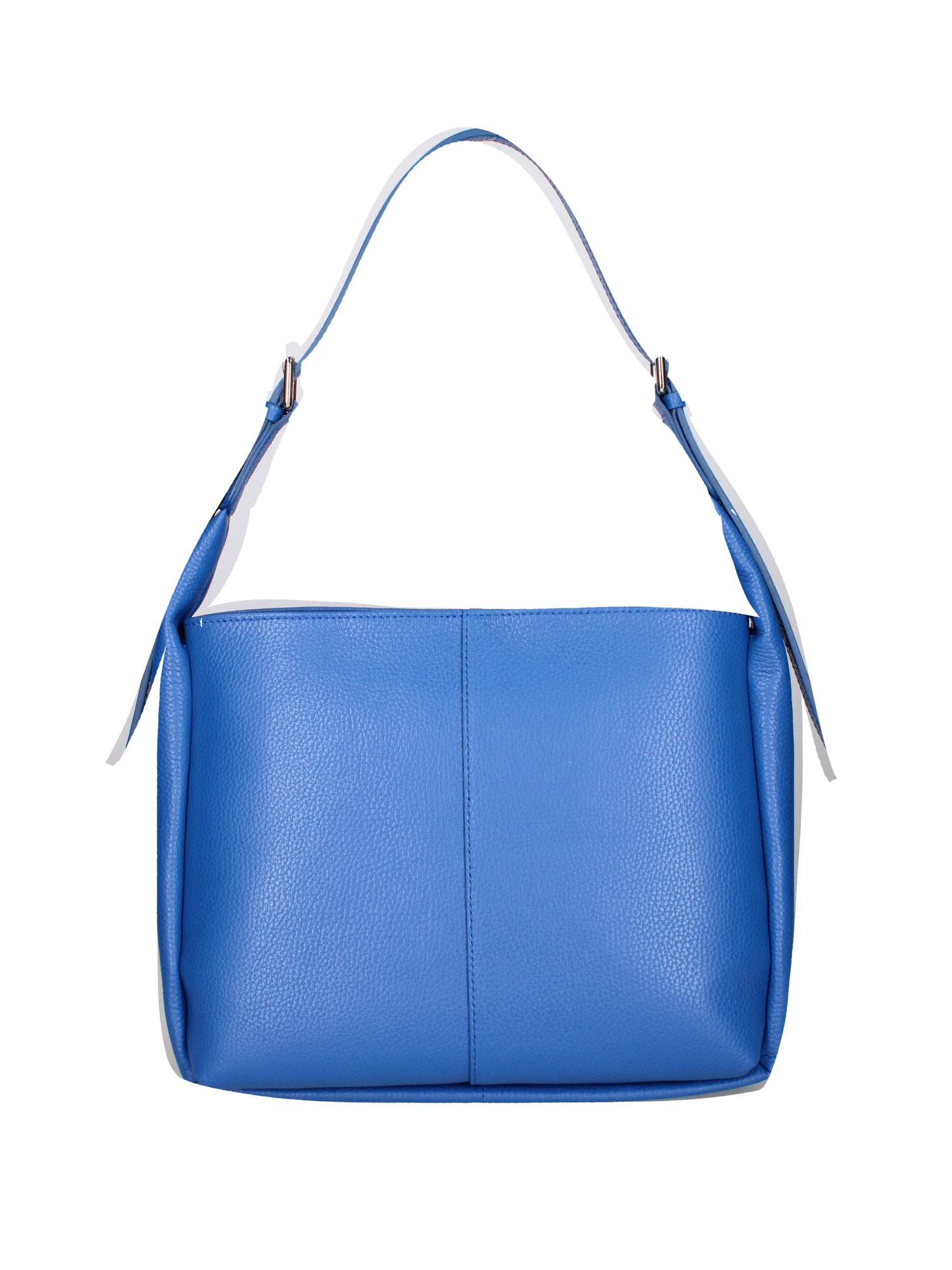 Borsa a spalla da donna Misto pelle e tessuto 07157-D22 BLUETTE Roberta Rossi