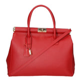 Aleria Borsa a mano da donna Vera pelle 8005-D58 ROSSO FUOCO Gave Lux