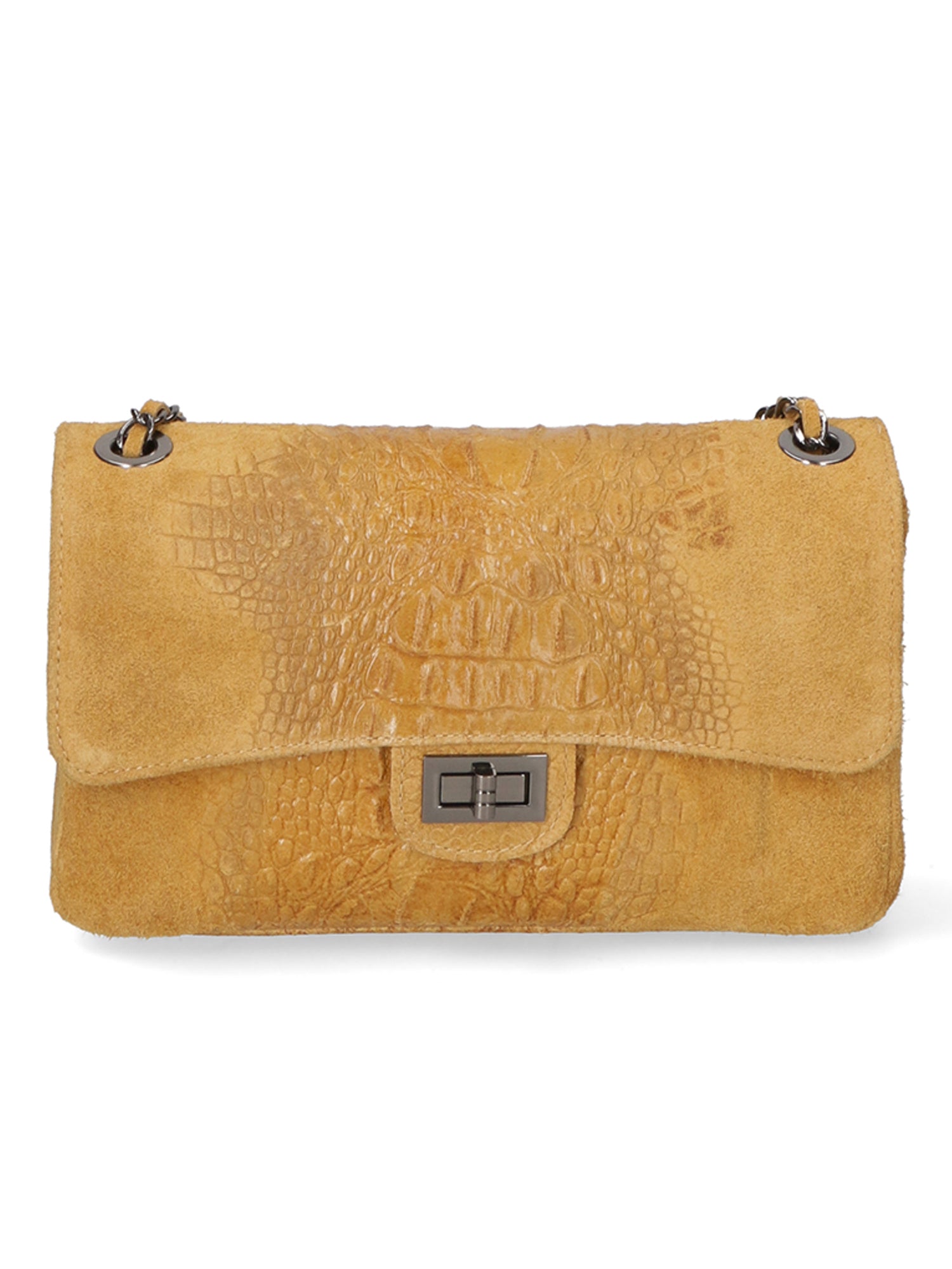 Edvige Borsa a spalla da donna Pelle Croco Stampata 80045-CUOIO Gave Lux
