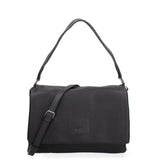 Borsa a spalla da donna Ecopelle vegana 637-1-BLACK Diana&co