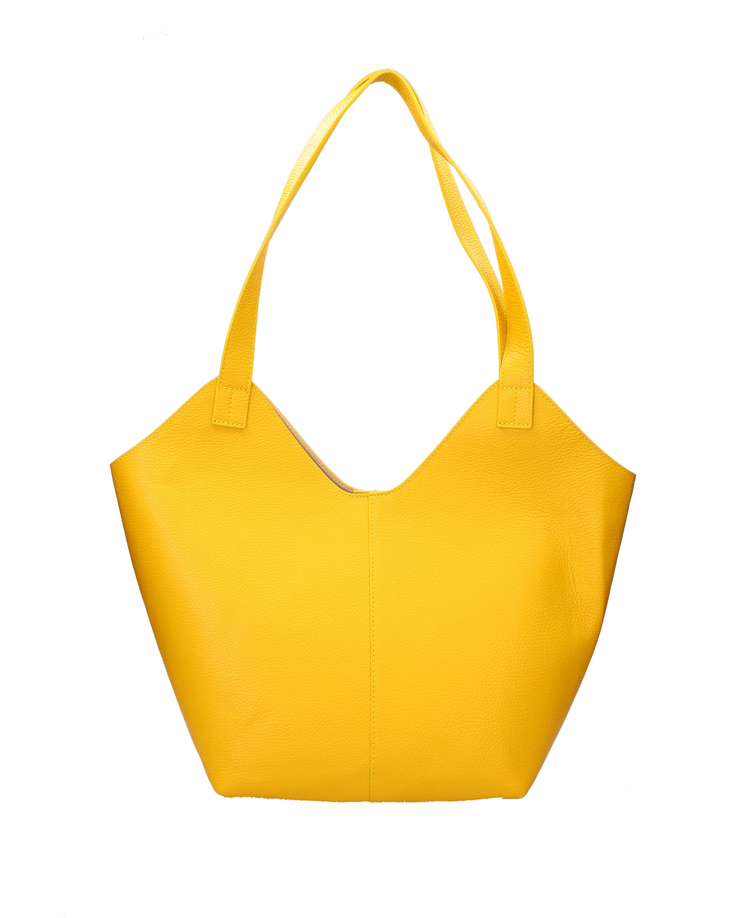 Borsa a mano da donna Vera pelle 07231-D04 GIALLO Roberta Rossi