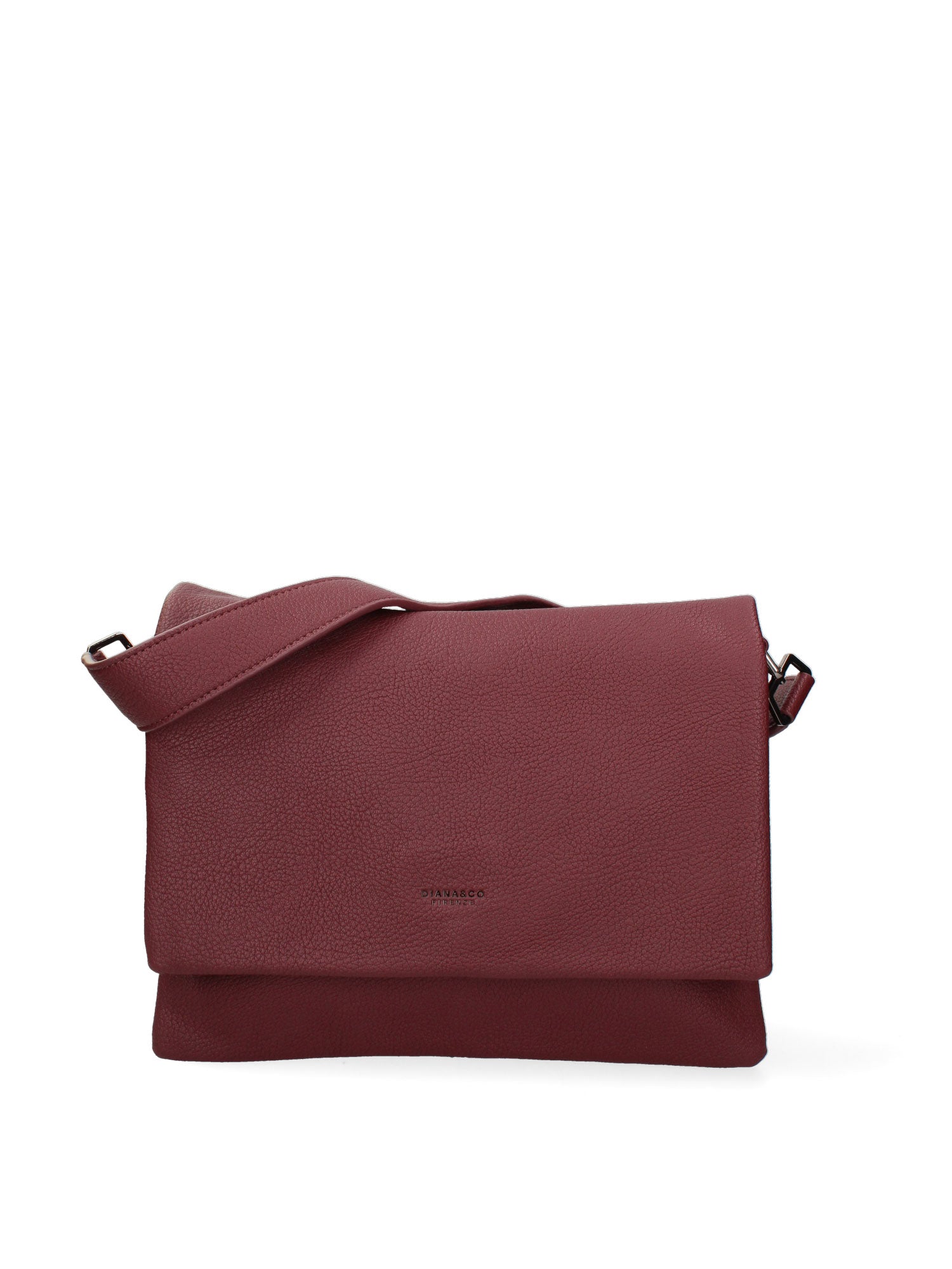 Borsa a spalla da donna Ecopelle 637-2-BURGUNDY Diana&co