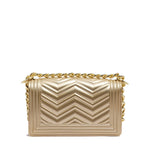 Borsa a mano da donna 100% Pvc FLAT XS MANHATTAN-GOLD + LIGHT GOLD Marc Ellis