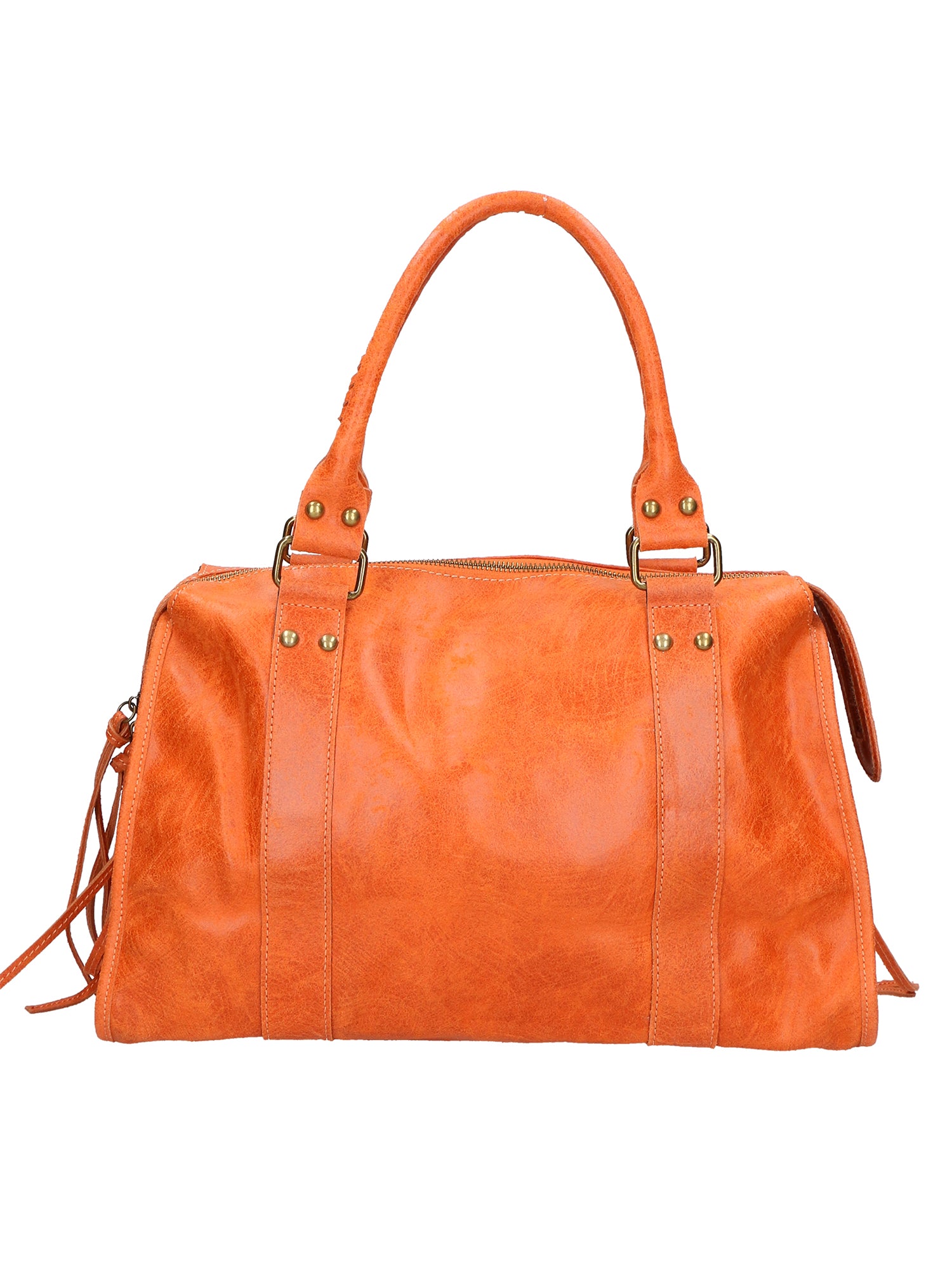 Elara Borsa a spalla da donna Vera pelle 06090-ARANCIONE Gave Lux