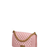 Borsa a mano donna 100% gomma FLAT PENKA M-OLD ROSE-LIGHT OTTONE Marc Ellis