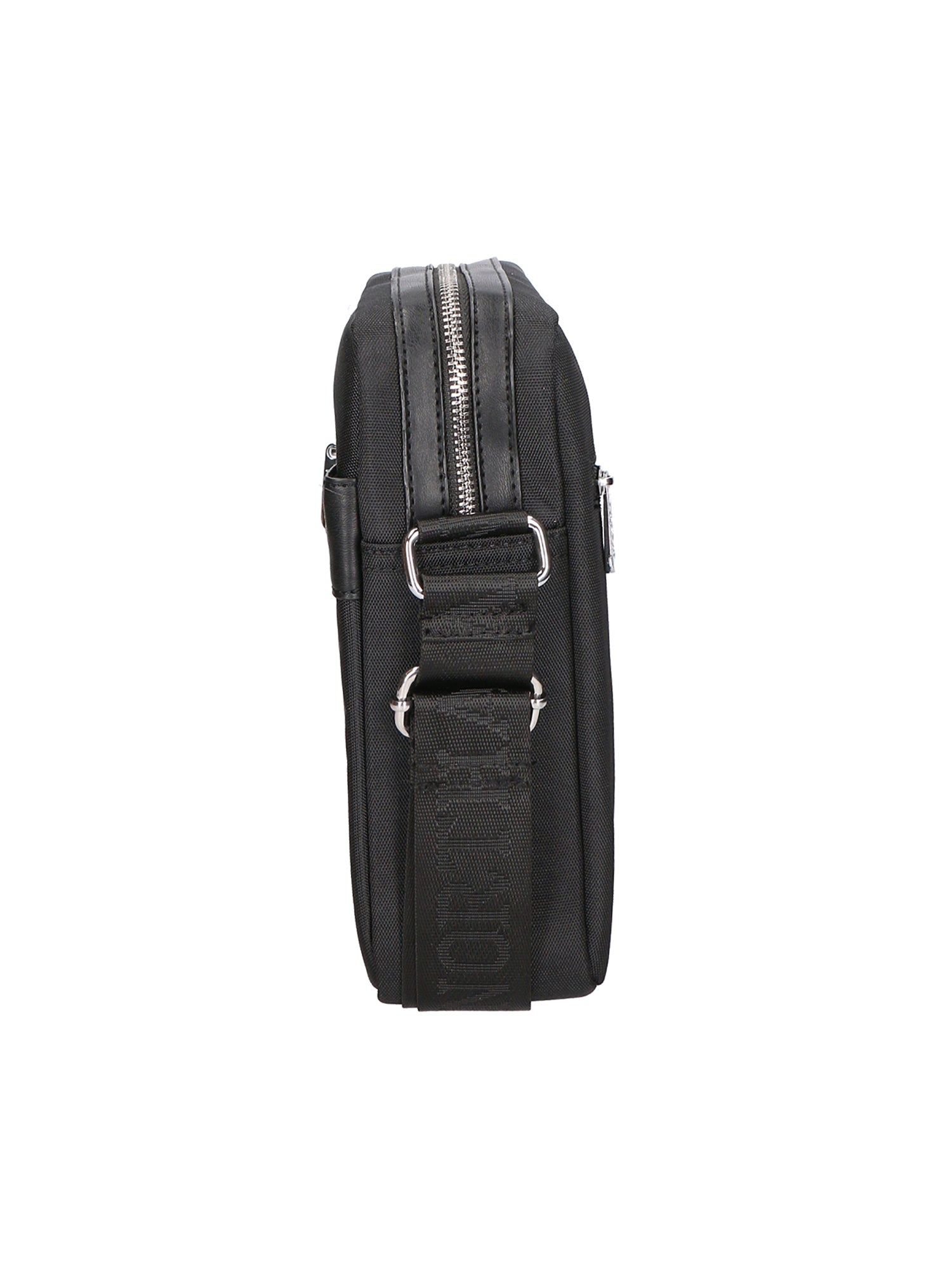 Borsa a tracolla uomo Pelle PU e nylon PCL3071-BLACK Northampton Polo Club