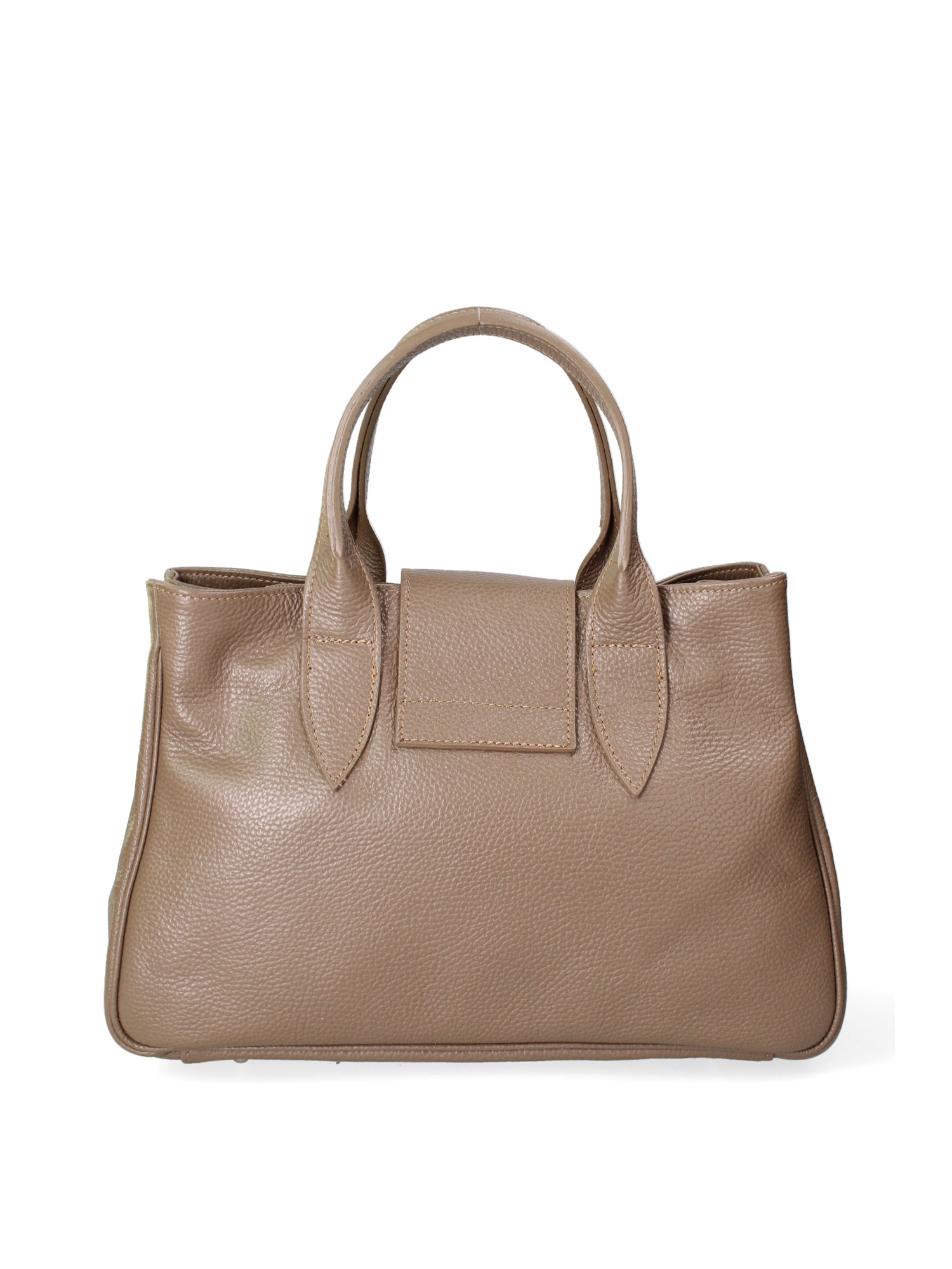 Ascoli Borsa a mano da donna Pelle stampata cocco 7718-D40 TAUPE Gave Lux