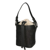Alyssa Borsa a secchiello da donna Pelle & Paglia 05166-12 S28 NERO Gave Lux