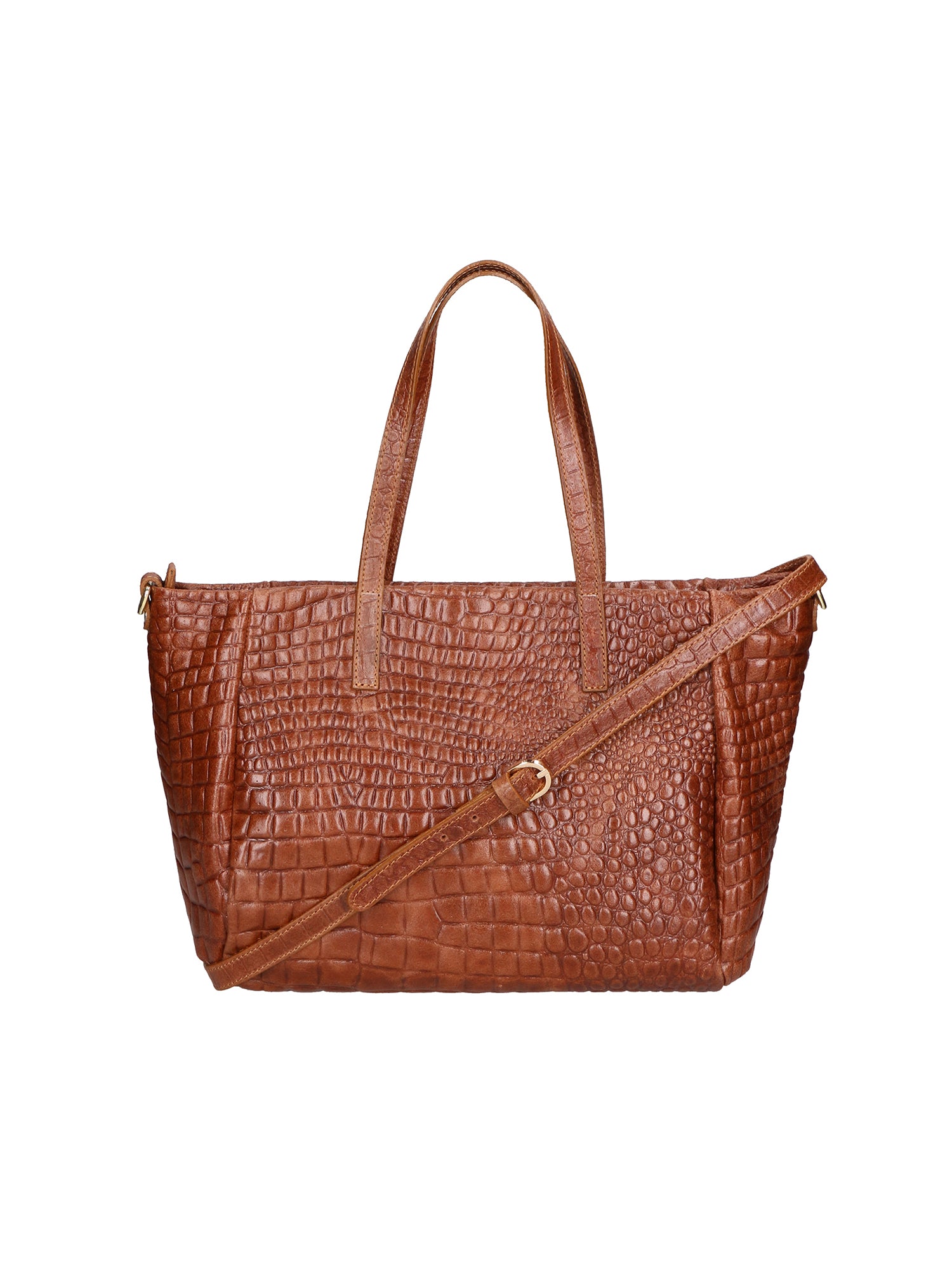 Lorella Borsa a spalla da donna Vera pelle croco 06499-040 MARMO SCURO Gave Lux
