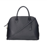 Silvana Chic Borsa a mano da donna 100% pelle 80028 5197-D24 BLU BLUE Gave Lux