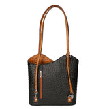 Chanel 3005-20 NERO 06 CUOIO Zaino da donna in vera pelle Gave Lux