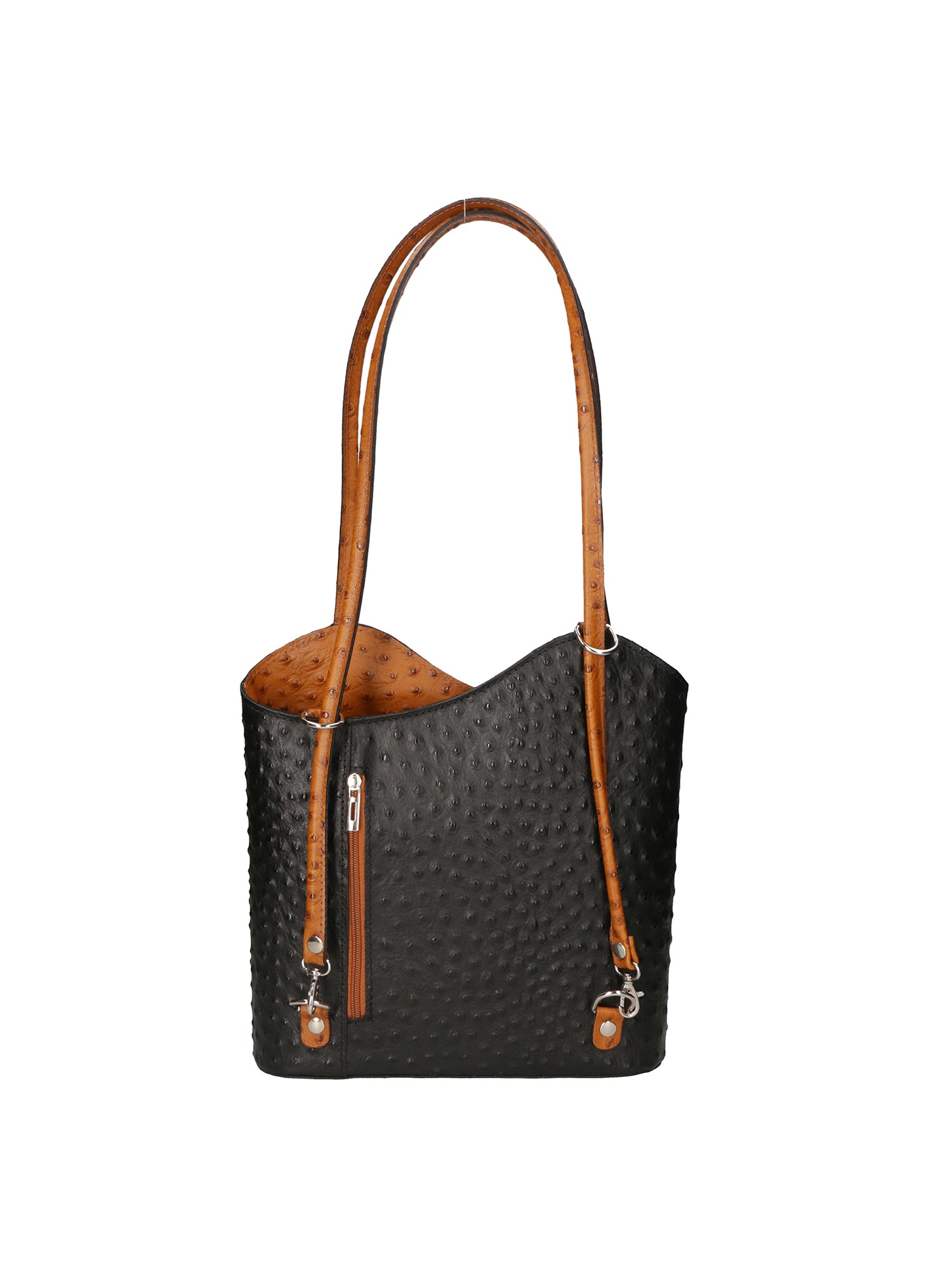 Chanel 3005-20 NERO 06 CUOIO Zaino da donna in vera pelle Gave Lux