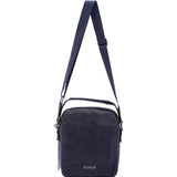 Borsa a tracolla uomo Ecopelle e poliestere BC1193-BLU B Cavalli