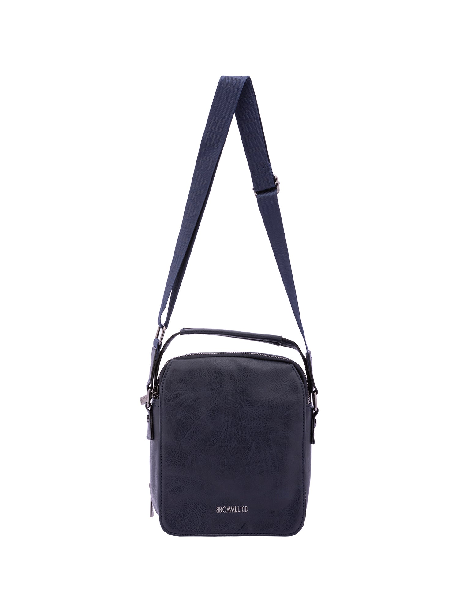 Borsa a tracolla uomo Ecopelle e poliestere BC1193-BLU B Cavalli