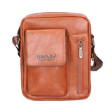 Borsa a tracolla uomo 100% pelle PU PCL3105-BROWN Northampton Polo Club