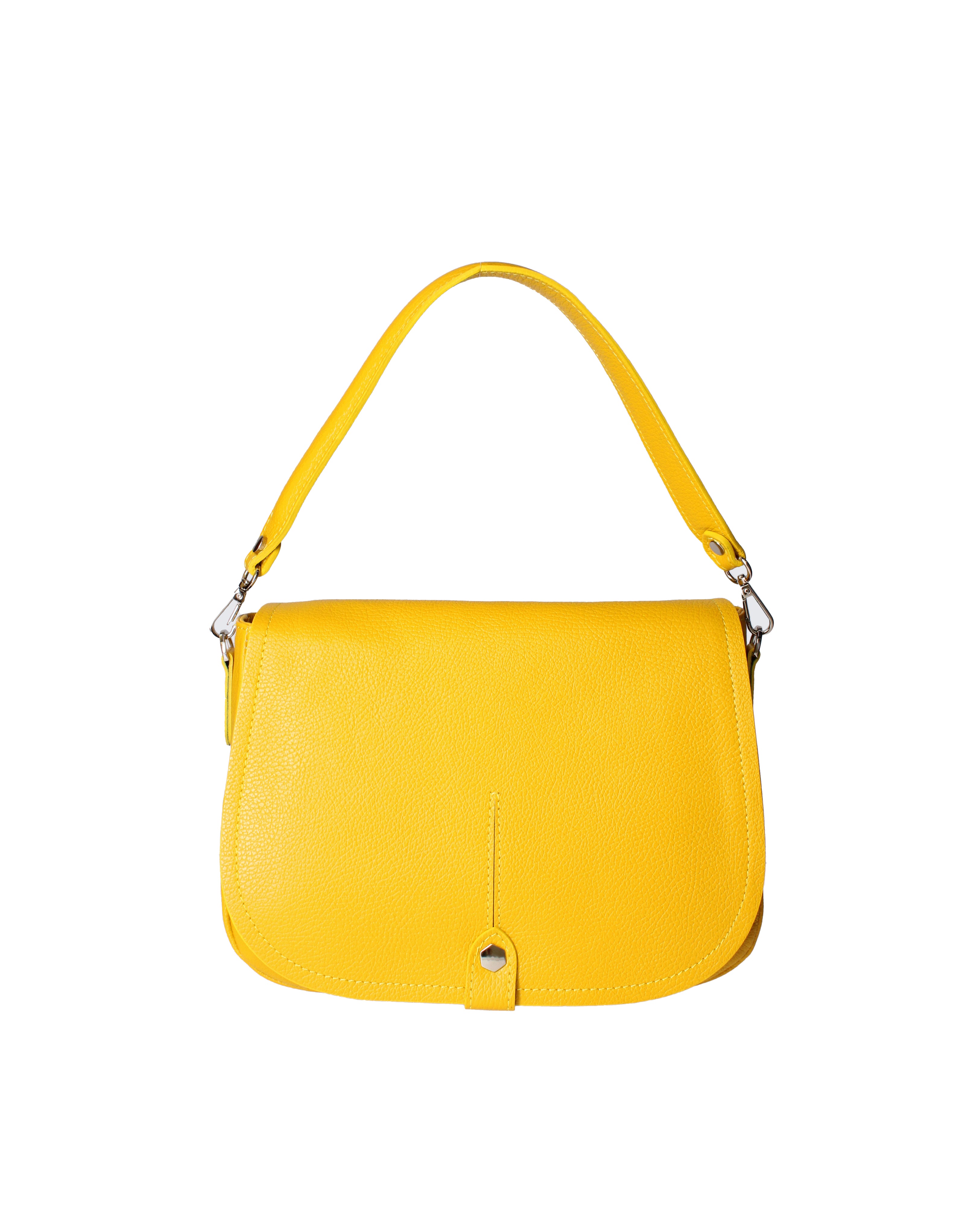Sabina Borsa a spalla da donna Vera pelle 07139-D04 GIALLO Viola Castellani