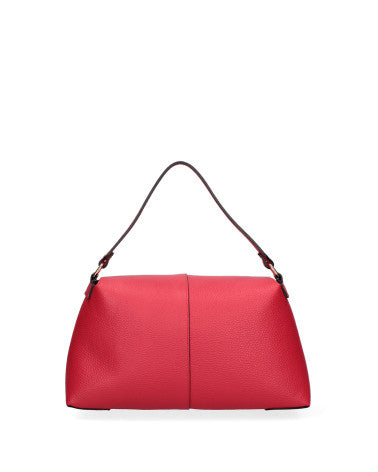 Borsa a spalla da donna Vera pelle 07154-D58 ROSSO FUOCO Roberta Rossi