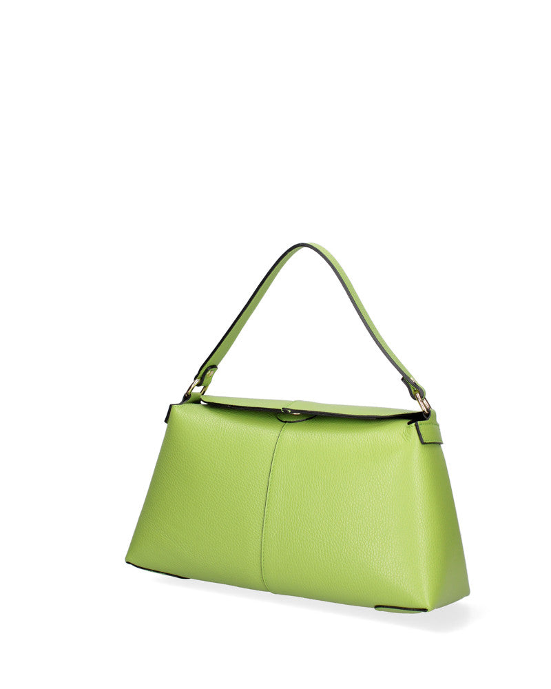Borsa a spalla da donna Vera pelle 07154-D12 VERDE Roberta Rossi