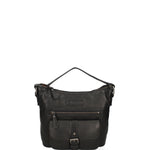 Borsa a tracolla da uomo Vera pelle HILB-4090-NERO Hill Burry