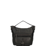 Borsa a tracolla da uomo Vera pelle HILB-4090-NERO Hill Burry