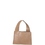 Borsa a mano da donna Vera pelle effetto cocco 07220-C05 TAUPE CHIARO Roberta Rossi