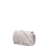Borsa a tracolla da donna Vera pelle 07143-D86 GRIGIO PERLA Roberta Rossi