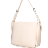 Borsa a spalla da donna Misto pelle e tessuto 07157-D37 LATTE Roberta Rossi