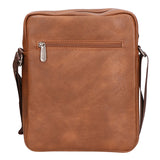 Borsa a tracolla uomo in pelle PU Casual PCL3001-BROWN Northampton Polo Club