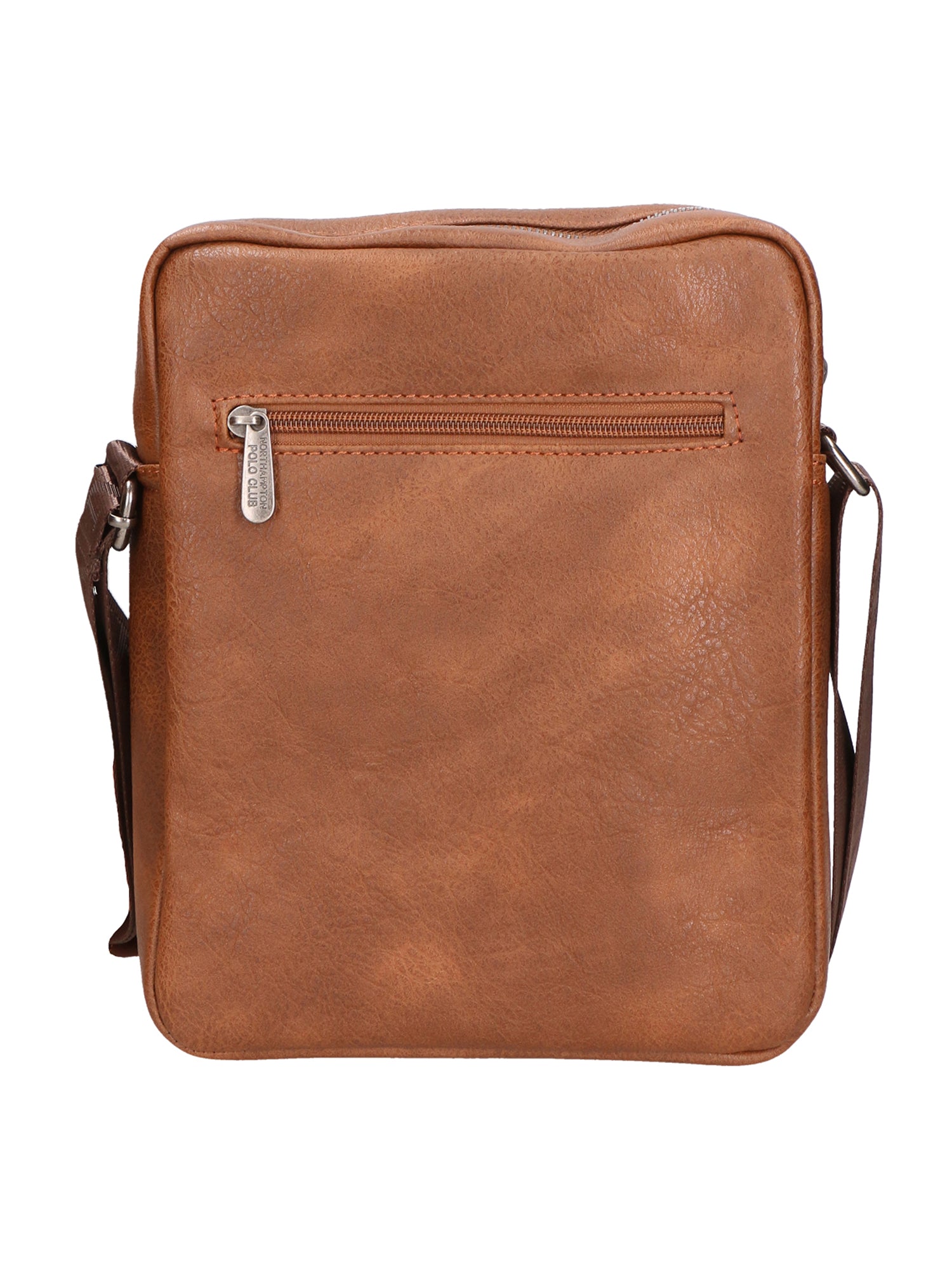 Borsa a tracolla uomo in pelle PU Casual PCL3001-BROWN Northampton Polo Club