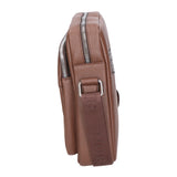 Borsa a tracolla uomo 100% pelle PU PCL3024-LIGHT BROWN Northampton Polo Club