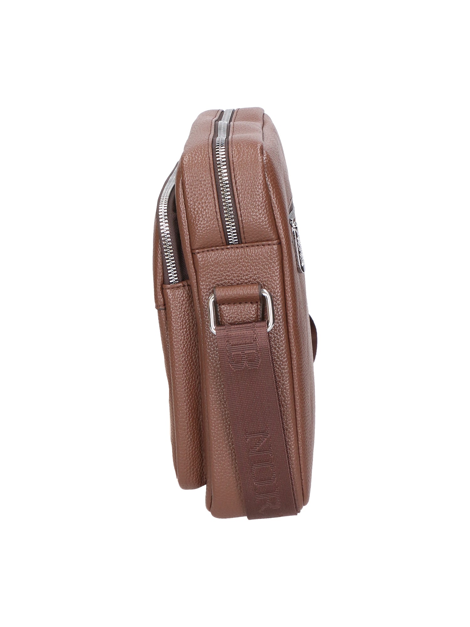 Borsa a tracolla uomo 100% pelle PU PCL3024-LIGHT BROWN Northampton Polo Club