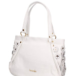 Amaranta Ultra Borsa a spalla da donna 100% pelle B17241-BIANCO Braccialini