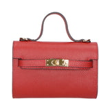 Uma Borsa a mano da donna Vera pelle 06525-D10 ROSSO SCURO Gave Lux