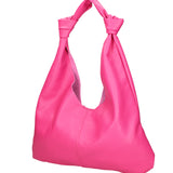 Borsa a spalla da donna 100% vera pelle 07156-D02 FUXIA Viola Castellani