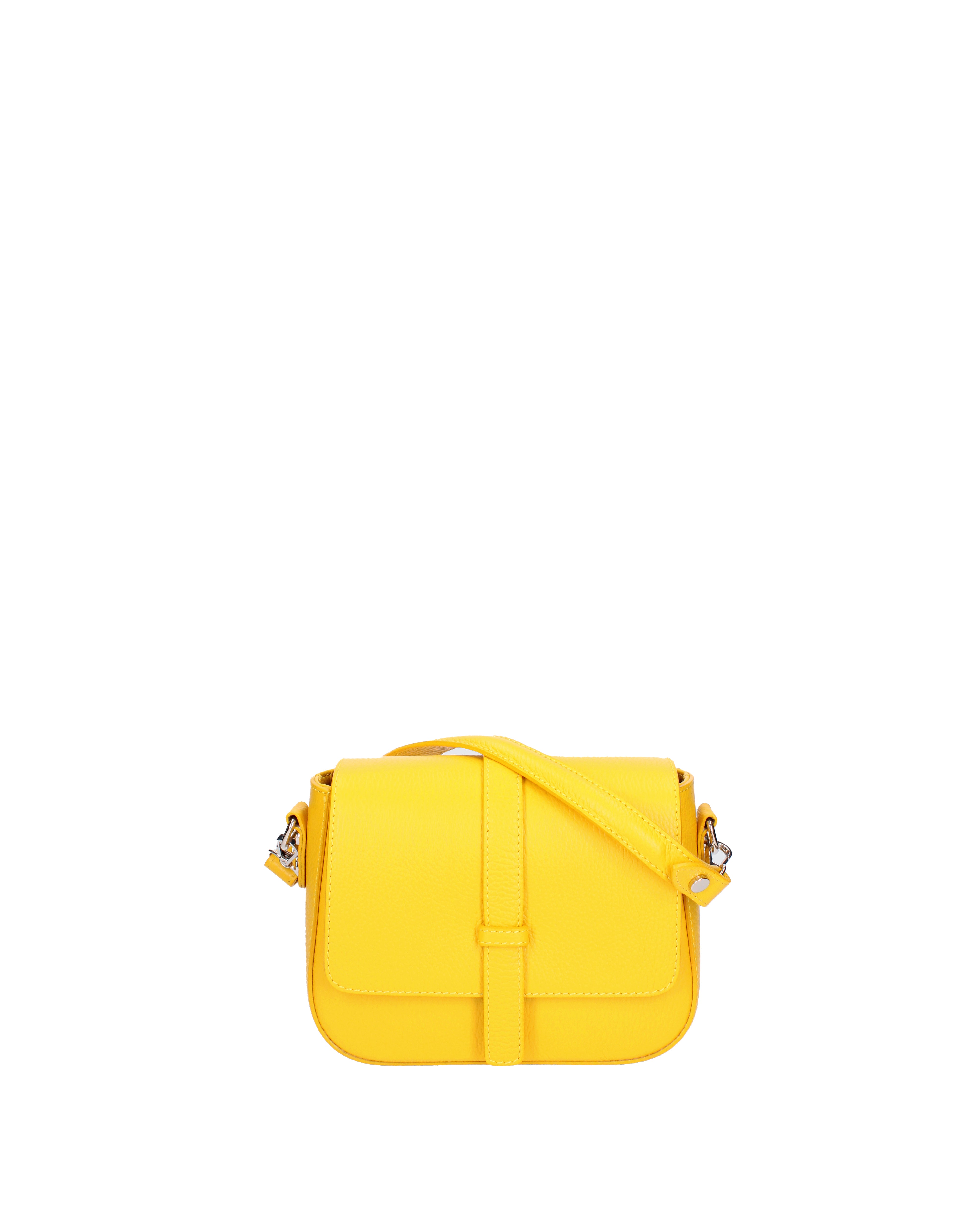 Borsa a tracolla da donna Vera pelle 07203-D04 GIALLO Roberta Rossi