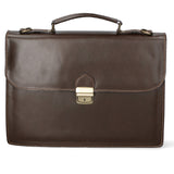 Dafne Borsa da lavoro unisex Vera pelle 7004-T.MORO Gave Lux