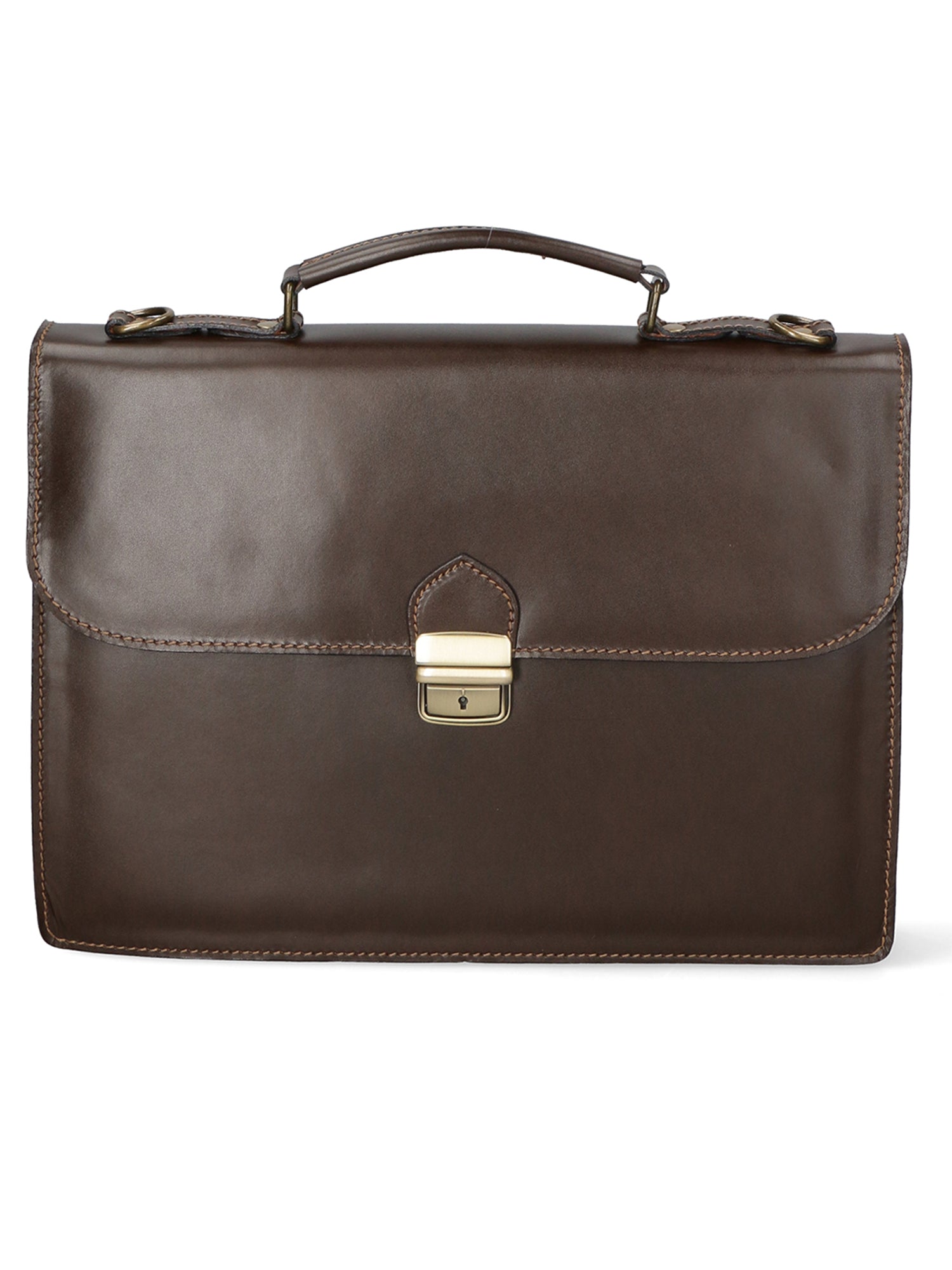 Dafne Borsa da lavoro unisex Vera pelle 7004-T.MORO Gave Lux