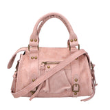 Erisia Borsa a spalla da donna Vera pelle 06091-ROSA Gave Lux