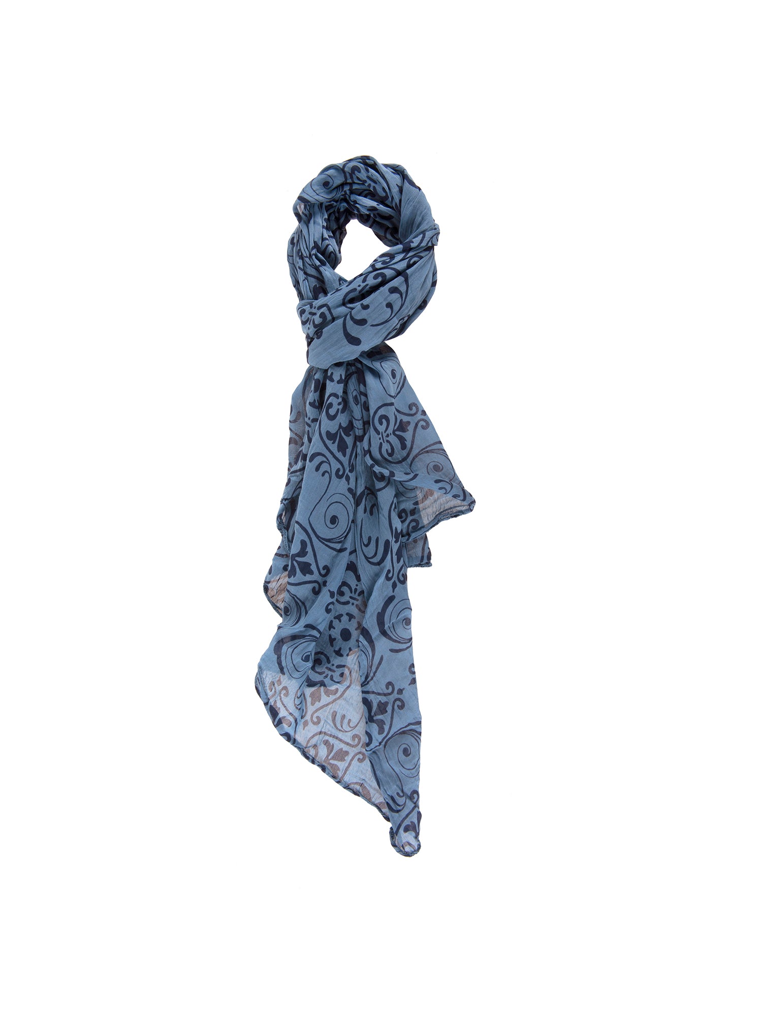 Artigianale L1004-BLU Cotone e Seta Gave Lux