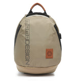 Zaino uomo in poliuretano Casual MO-02IC-BEIGE+CUOIO Momo Design