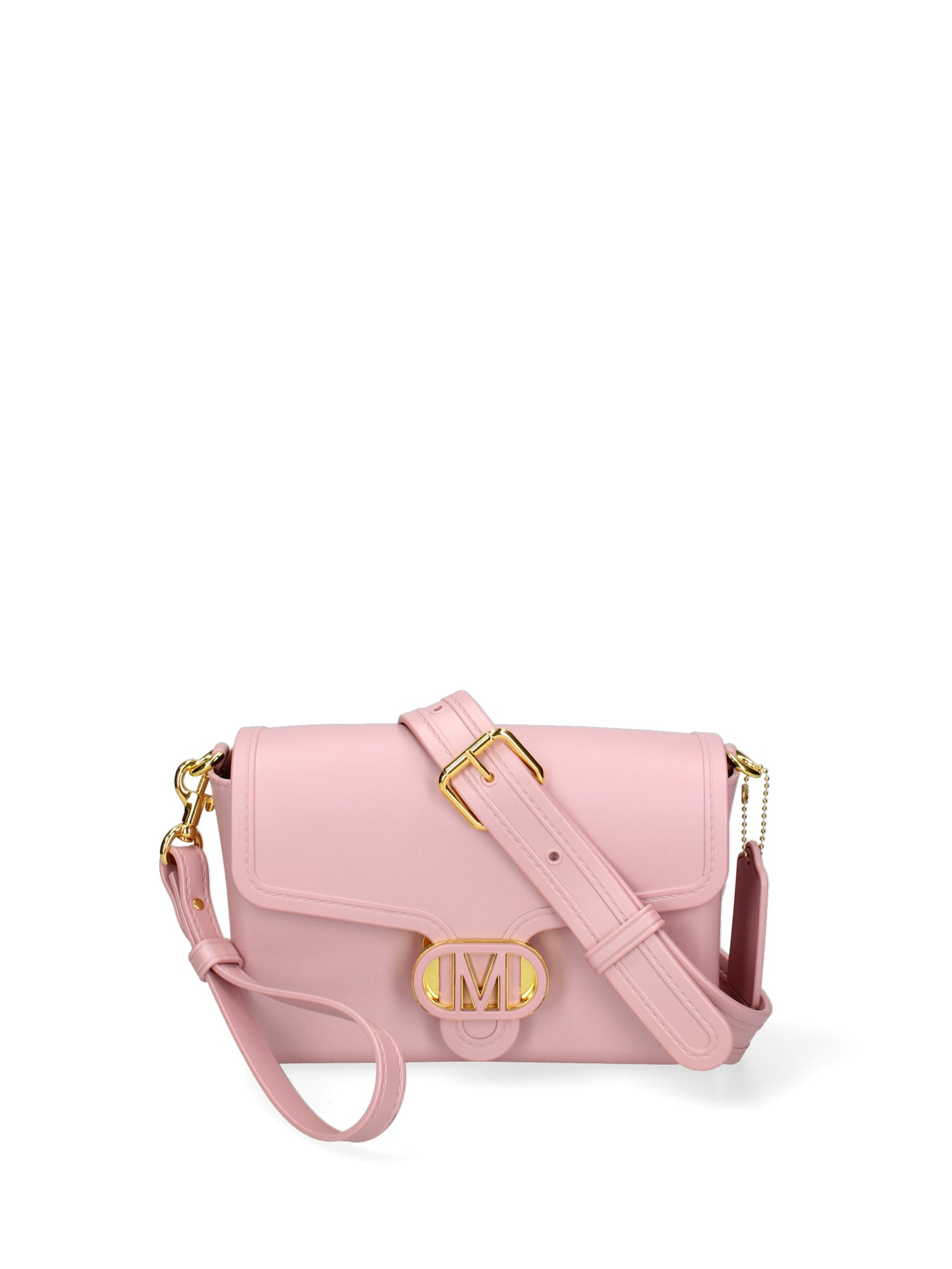 Borsa a tracolla da donna 100% PVC FLAT-BUBLE-OLD ROSE - GOLD Marc Ellis
