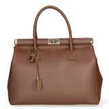 Aleria Borsa a mano da donna Vera pelle 8005-D21 BRUCIATO Gave Lux