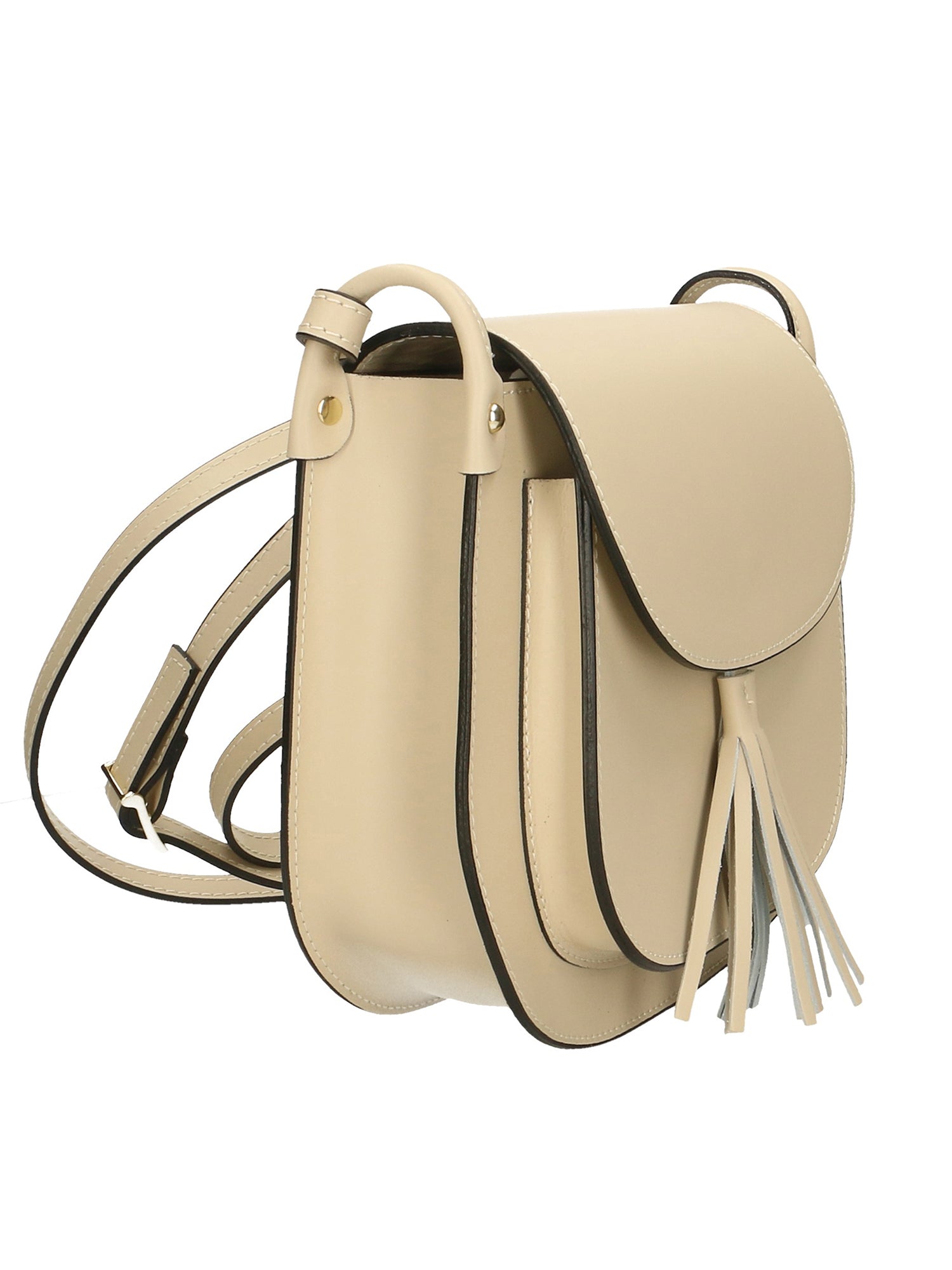 Penelope Borsa a tracolla da donna 100% pelle AD001-BEIGE Gave Lux
