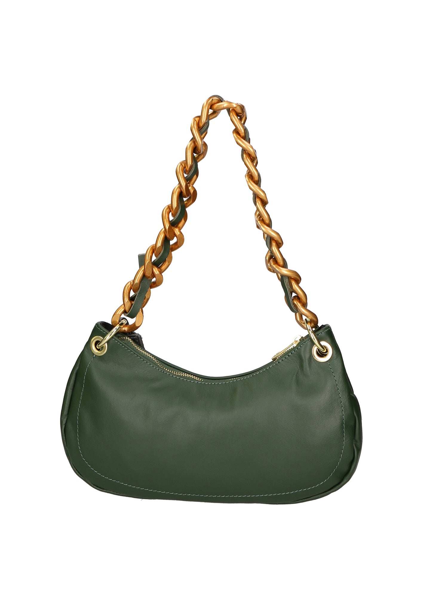 Ferrara Borsa a spalla da donna Vera pelle 05461-S14 VERDE SCURO L020 FERRO Gave Lux